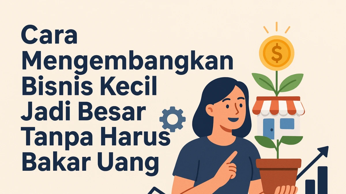 Cara Mengembangkan Bisnis Kecil Jadi Besar Tanpa Harus Bakar Uang
