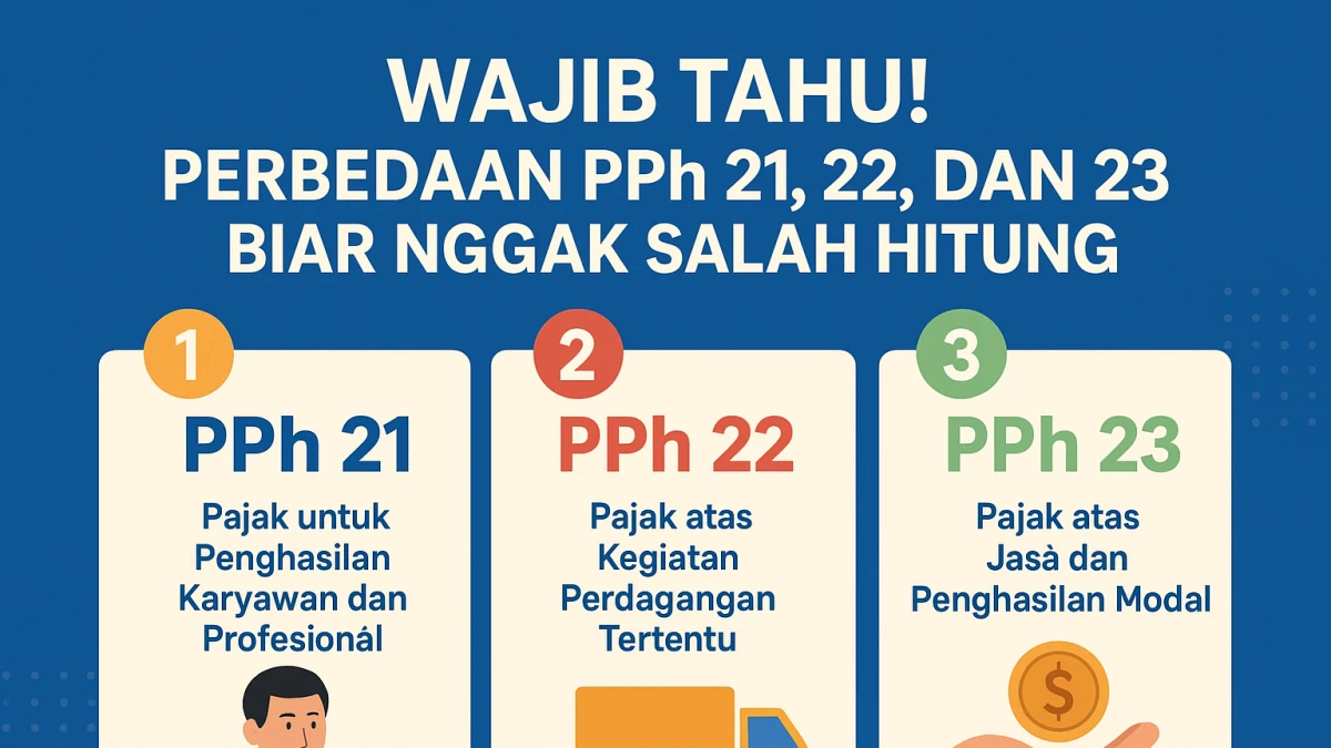 Wajib Tahu! Perbedaan PPh 21, 22, dan 23 Biar Nggak Salah Hitung