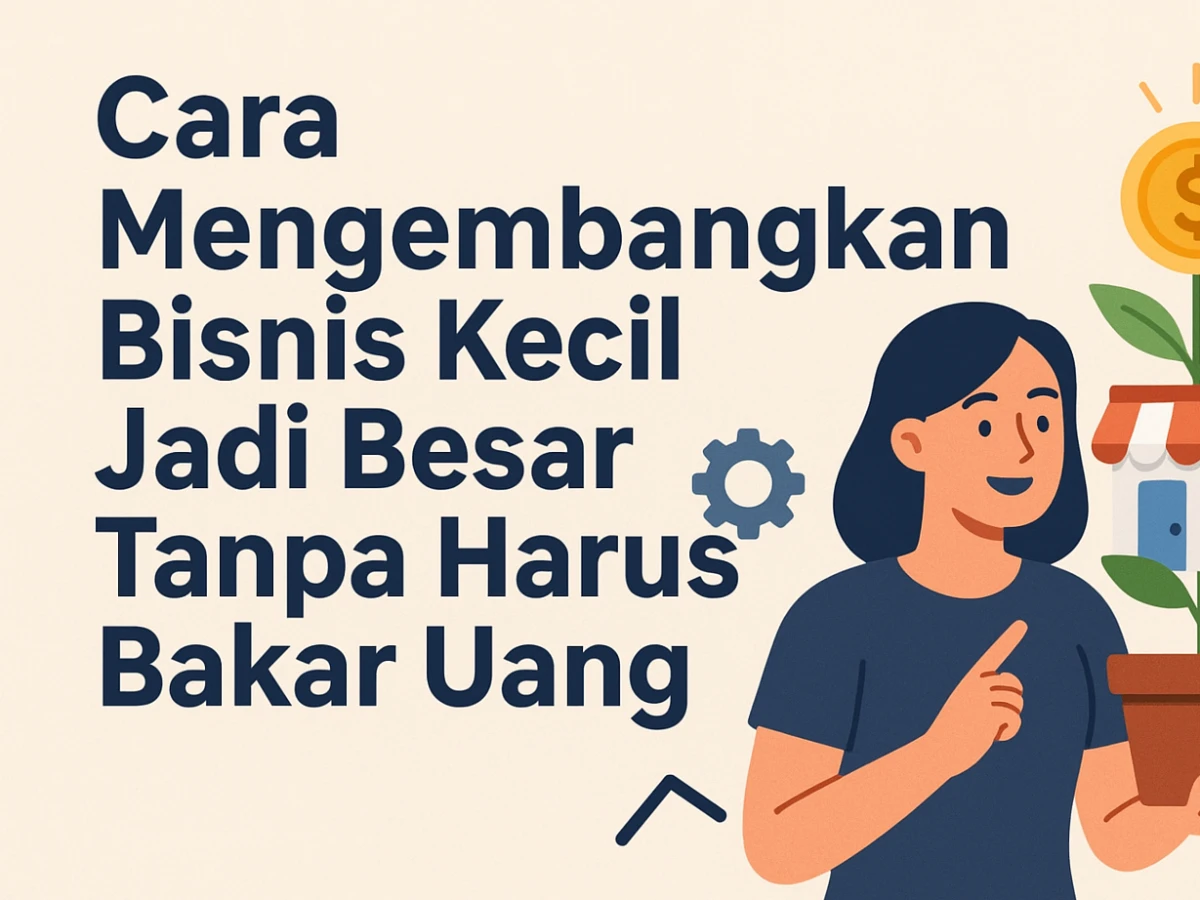Cara Mengembangkan Bisnis Kecil Jadi Besar Tanpa Harus Bakar Uang
