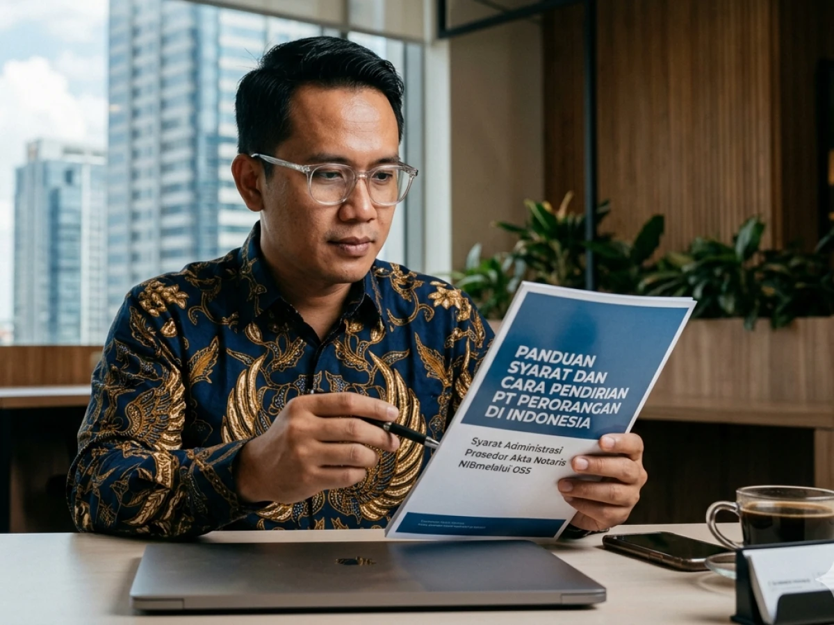 Panduan Syarat dan Cara Pendirian PT Perorangan di Indonesia