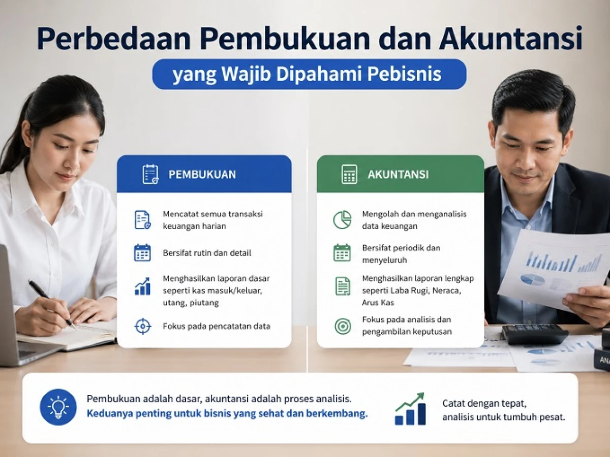 Perbedaan Pembukuan dan Akuntansi yang Wajib Dipahami Pebisnis